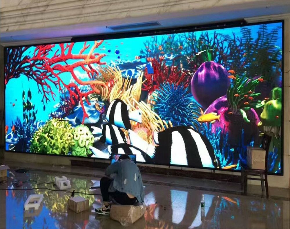 P2 indoor full color fixed LED video display screen