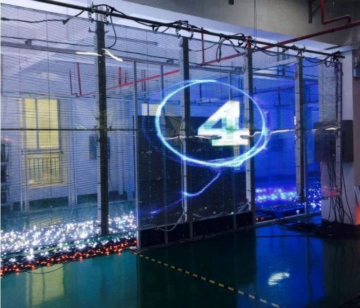 P7.81-7.81Transparent Glass led Screen for Shop Window