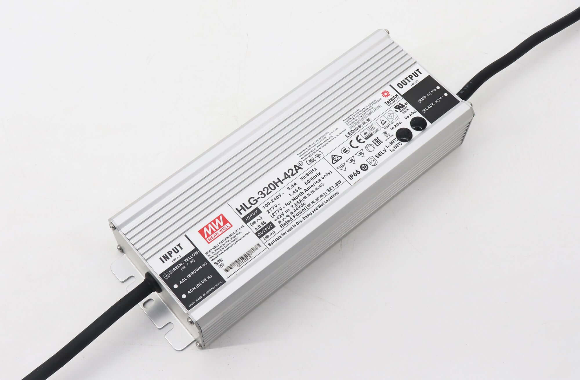 Mean Well HLG-320H-42A 320W Constant Voltage+Constant Current LED Driver