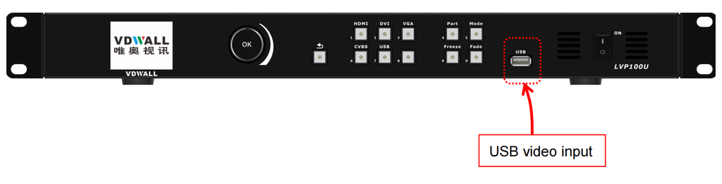 LVP100U VDWALL led display screen video processor for led wall system