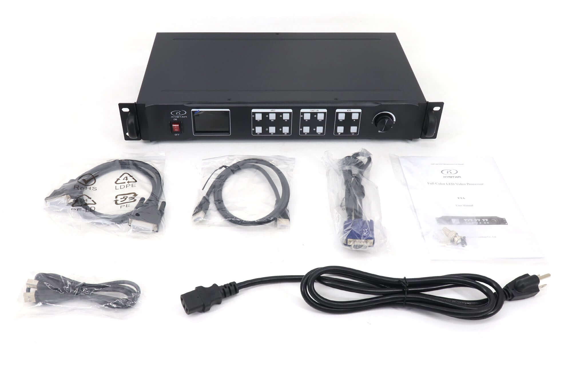 Kystar U1A video processor with USB input and audio for your led video panels